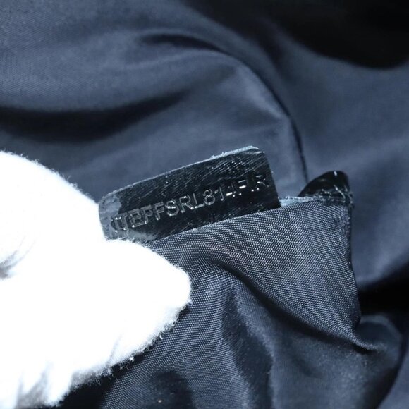 BURBERRY Nova Check Tote Bag PVC Enamel Gray Black Auth 111120 - Picture 10 of 16